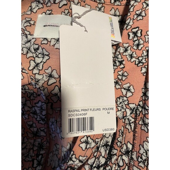 Zadig & Voltaire Raspail Print Flyers Poudre Floral Dress Size M NWT - Picture 5 of 5